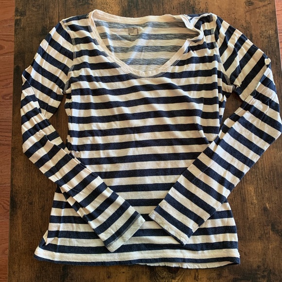 👍 JCP striped long sleeve top - Picture 1 of 2